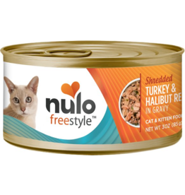 Nulo Nulo FreeStyle Canned Cat Food | Shredded Turkey & Halibut 3 oz CASE