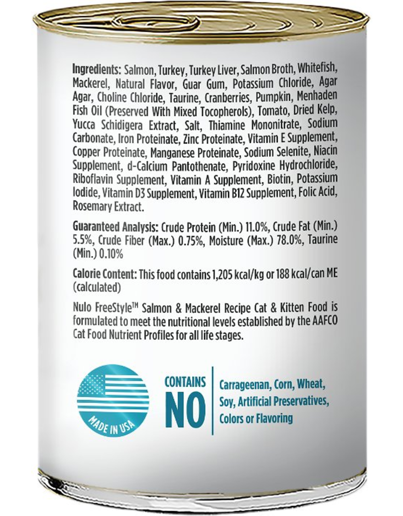 Nulo Nulo FreeStyle Canned Cat Food | Salmon & Mackerel 12.5 oz single
