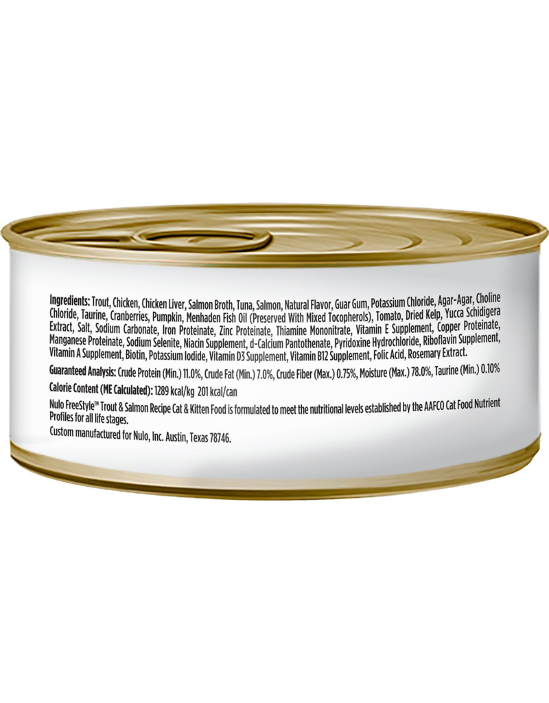 Nulo Nulo FreeStyle Canned Cat Food | Trout & Salmon 5.5 oz CASE