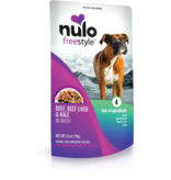 Nulo Nulo Freestyle Dog Pouches | Beef, Beef Liver, & Kale in Broth 2.8 oz