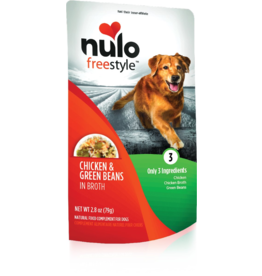 Nulo Nulo Freestyle Dog Pouches | Chicken & Green Beans in Broth 2.8 oz CASE