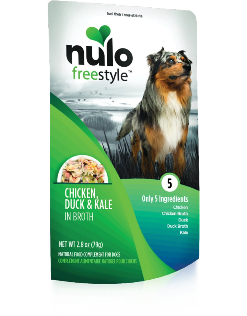 Nulo Nulo Freestyle Dog Pouches | Chicken, Duck, & Kale in Broth 2.8 oz single