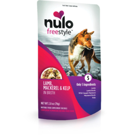 Nulo Nulo Freestyle Dog Pouches | Lamb, Mackerel, & Kelp in Broth 2.8 oz CASE