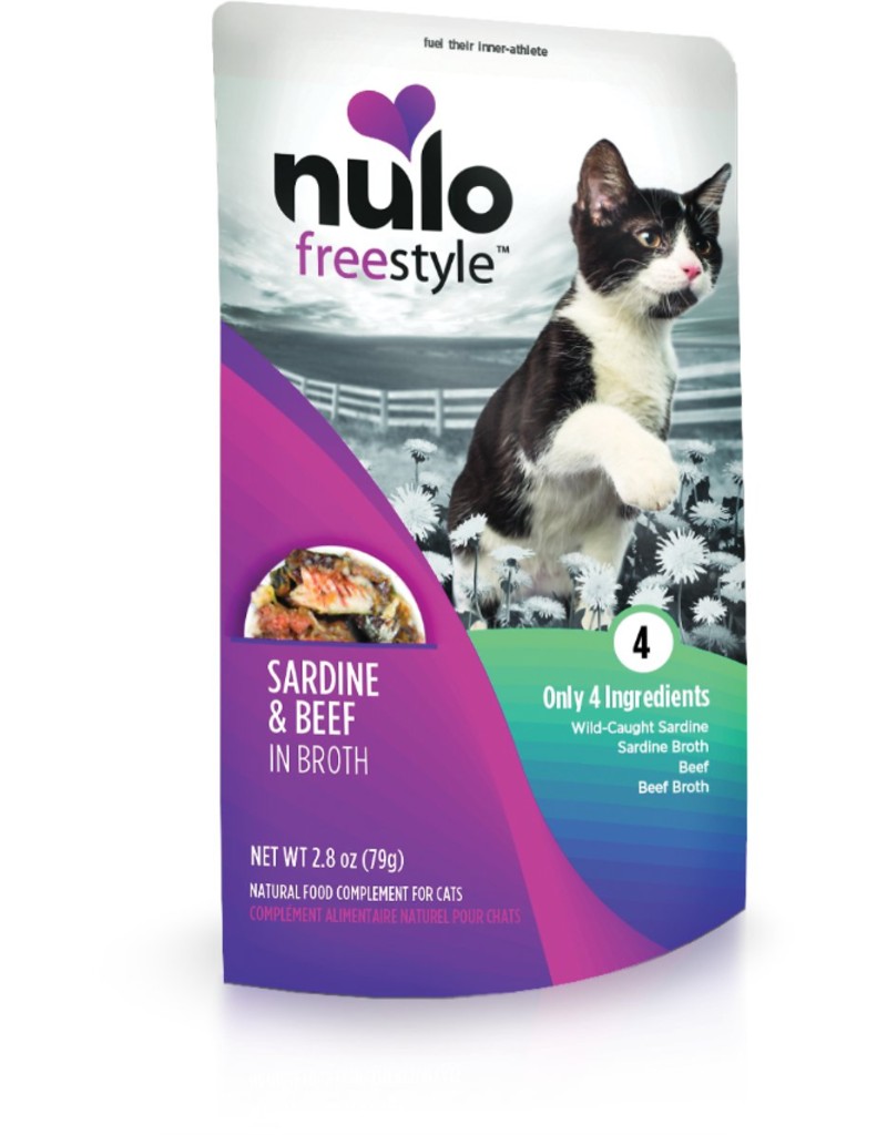 Nulo Nulo Freestyle Cat Pouches | Sardine & Beef in Broth 2.8 oz CASE