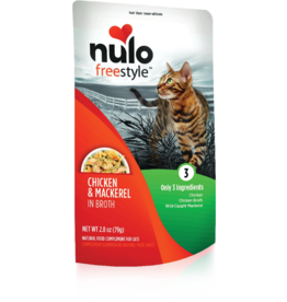 Nulo Nulo Freestyle Cat Pouches | Chicken & Mackerel in Broth 2.8 oz CASE