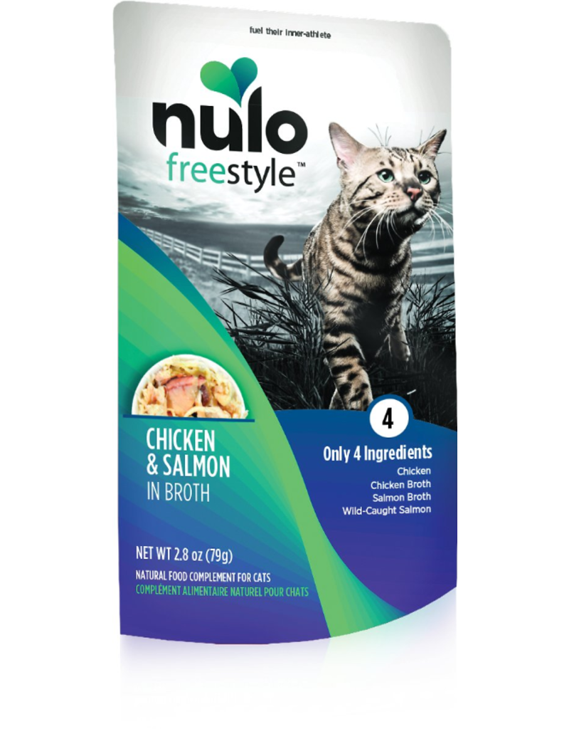 Nulo Nulo Freestyle Cat Pouches | Chicken & Salmon in Broth 2.8 oz single