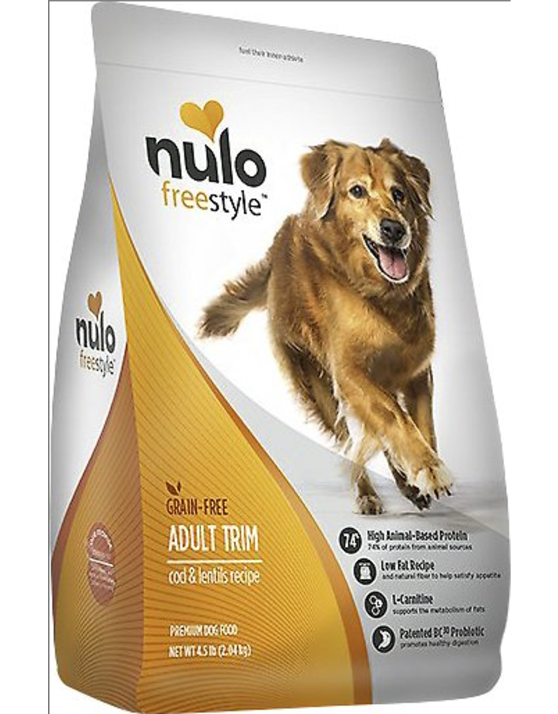 Nulo Nulo Freestyle Dog Kibble | Adult Trim Cod & Lentils 4.5 lb