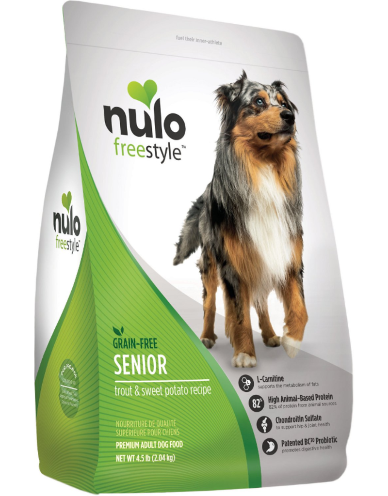 Nulo Nulo Freestyle Dog Kibble | Senior Trout & Sweet Potato 4.5 lbs