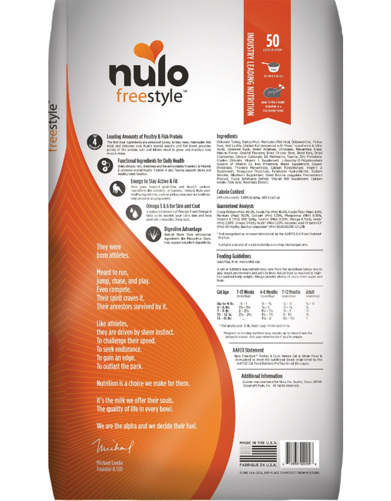 Nulo Nulo Freestyle Cat Kibble Turkey & Duck 5 lbs