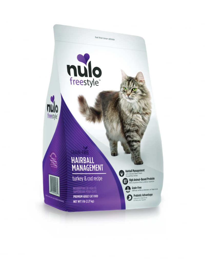 Nulo Nulo Freestyle Cat Kibble | Hairball Management Turkey & Cod 12 lb