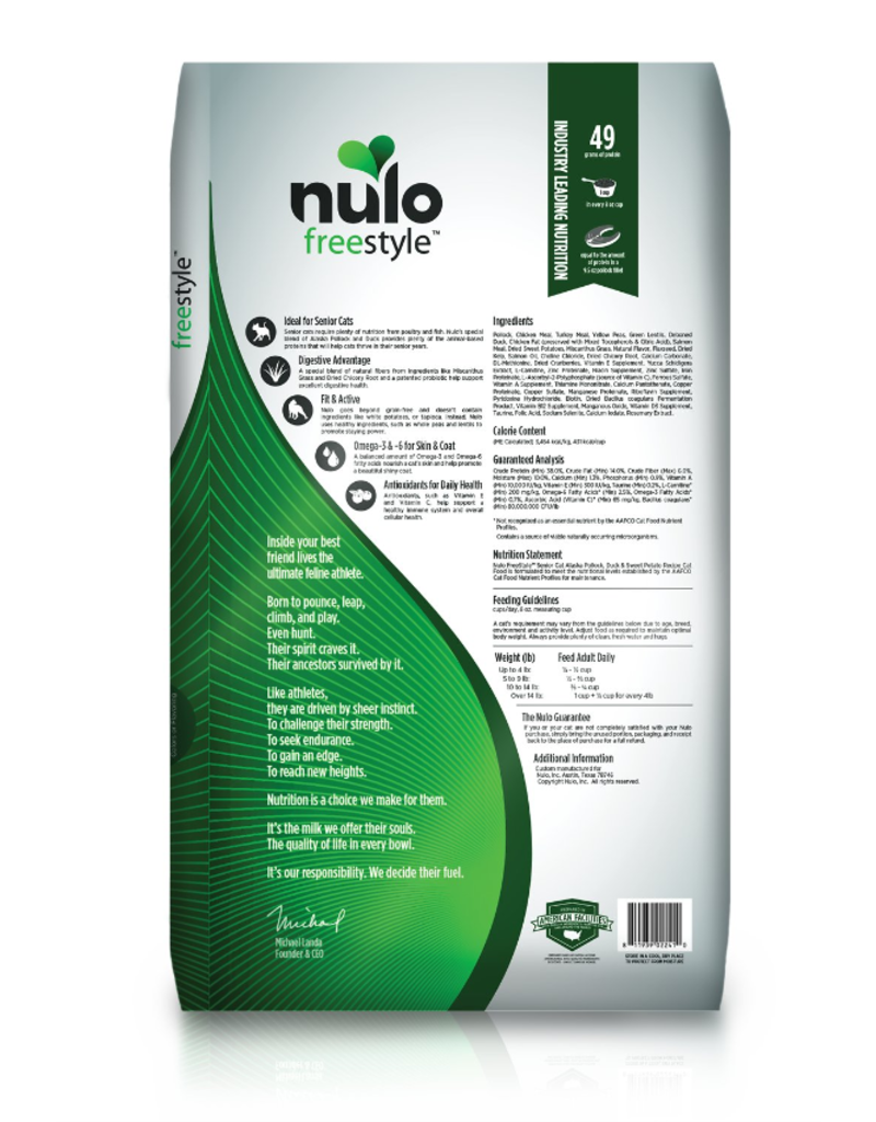 Nulo Nulo Freestyle Cat Kibble | Senior Pollock, Duck & Sweet Potato 5 lb