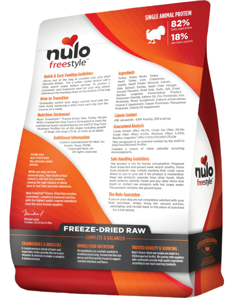 Nulo Nulo Freeze Dried Dog Food | Turkey Recipe 5 oz