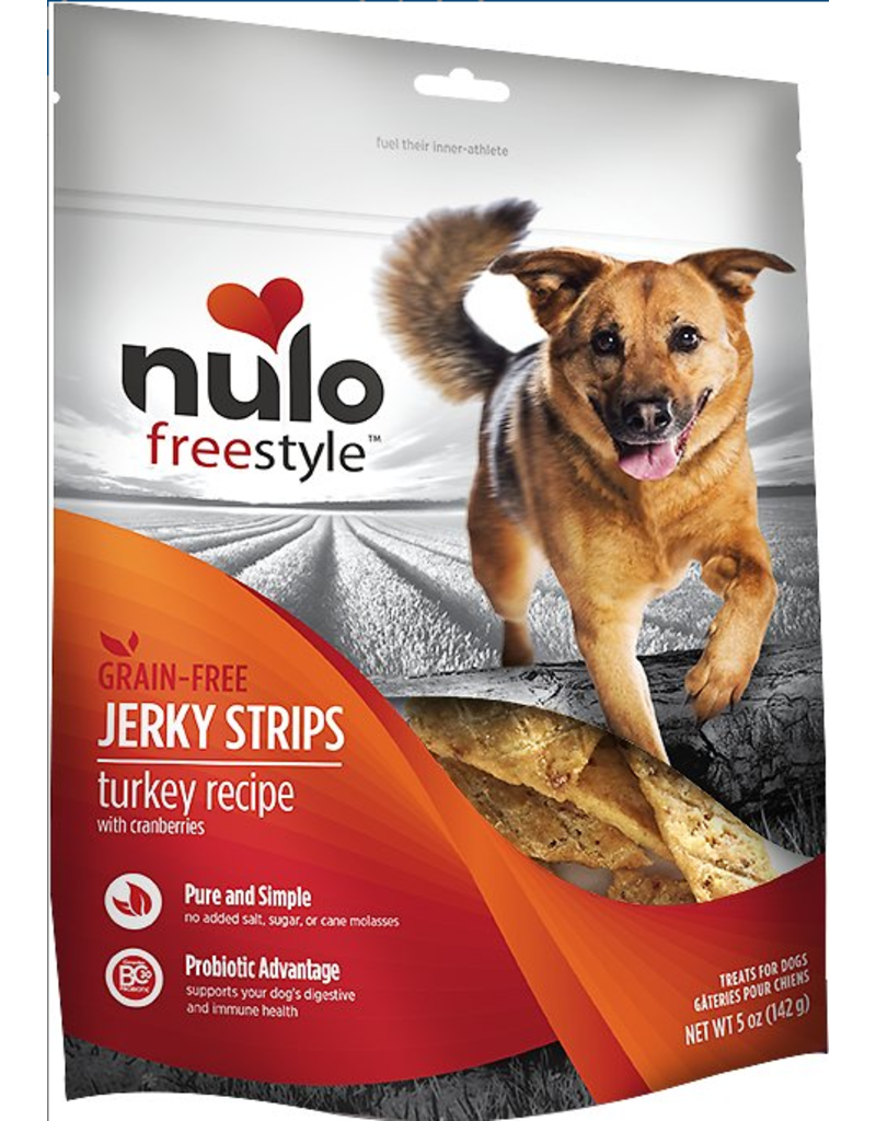 Nulo Nulo Freestyle Grain-Free Jerky Strips Turkey w/ Cranberries 5 oz