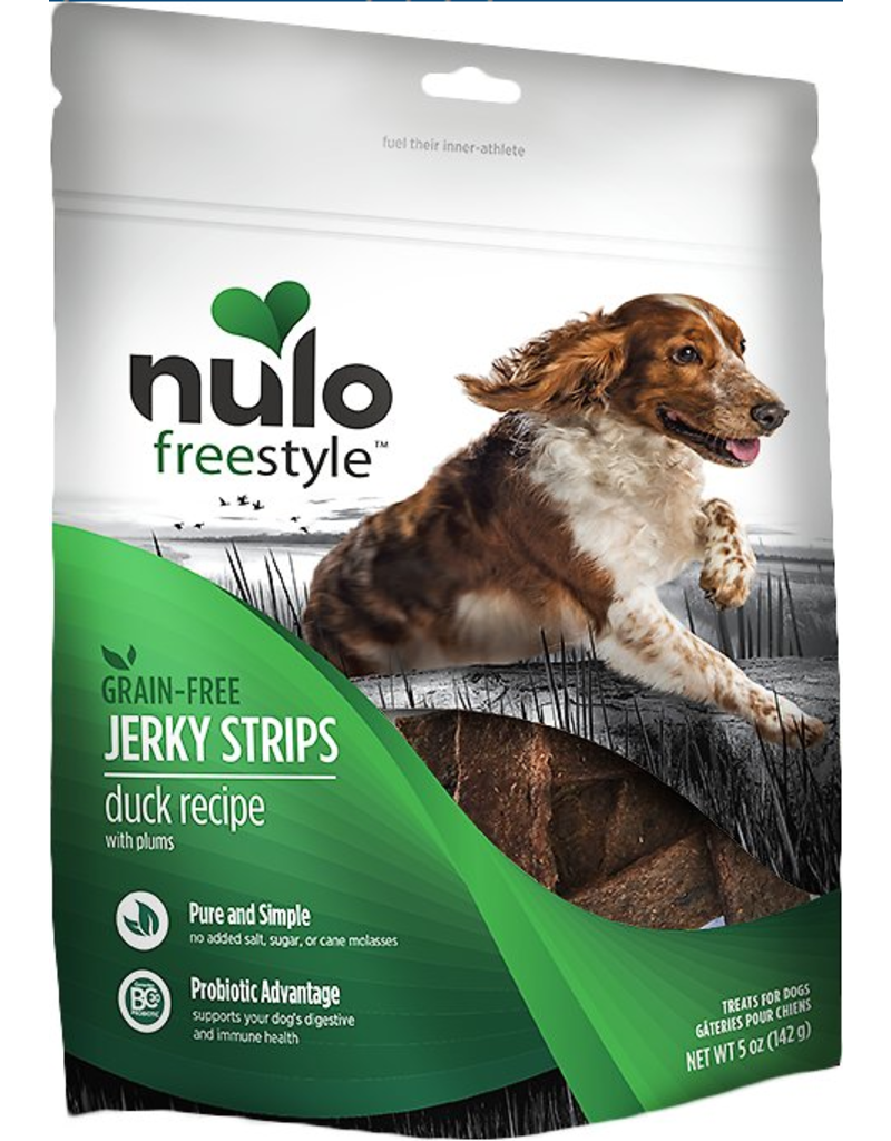 Nulo Nulo Freestyle Grain-Free Jerky Strips Duck w/ Plums 5 oz