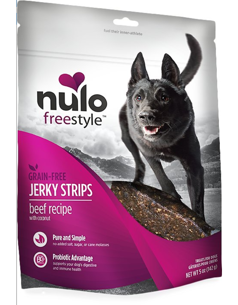 Nulo Nulo Freestyle Grain-Free Jerky Strips Beef w/ Coconut 5 oz