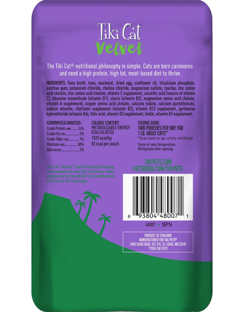 Tiki Cat Tiki Cat Velvet Mousse Cat Food | Tuna & Mackerel 2.8 oz