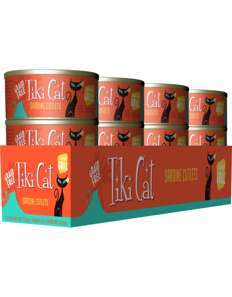 Tiki Cat Tiki Cat Canned Cat Food Tahitian Grill (Sardine Cutlets) 2.8 oz single