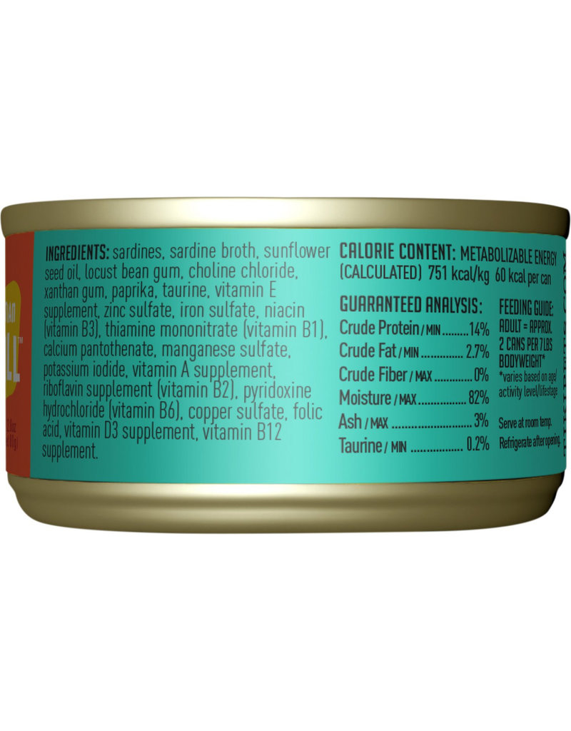 Tiki Cat Tiki Cat Canned Cat Food Tahitian Grill (Sardine Cutlets) 2.8 oz single