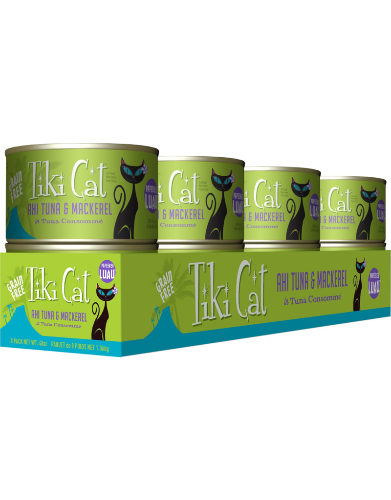 Tiki Cat Tiki Cat Canned Cat Food Papeekeo Luau (Ahi Tuna & Mackerel) 6 oz single