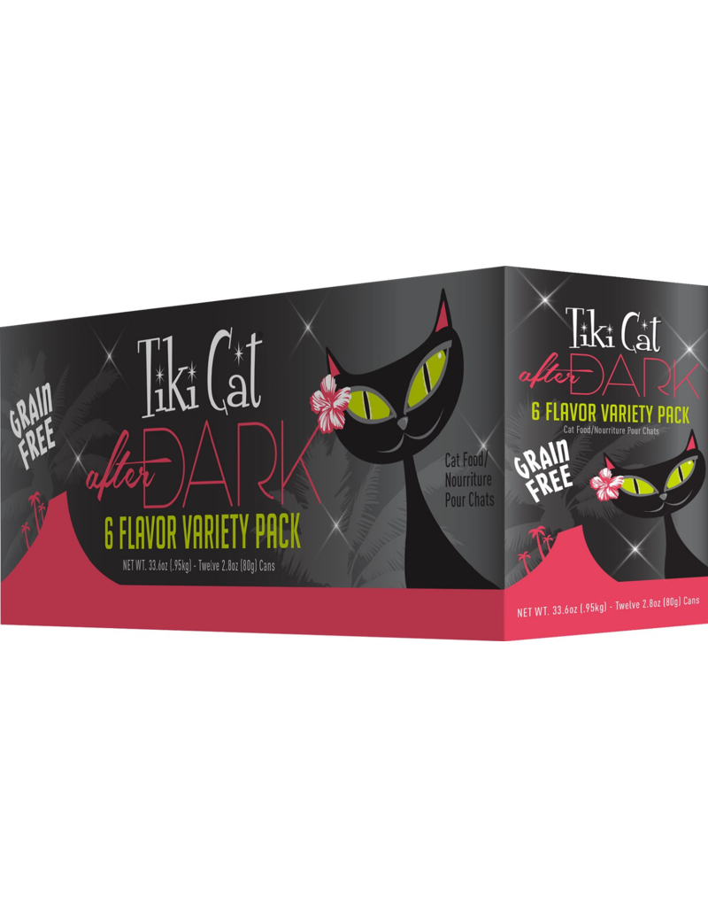 Tiki Cat Tiki Cat After Dark Canned Cat Food Variety Pack 2.8 oz CASE
