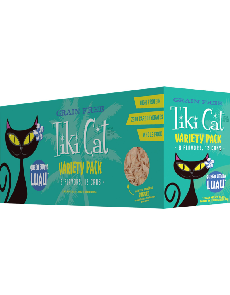 Tiki Cat Tiki Cat Canned Cat Food | Queen Emma Luau Variety Pack 2.8 oz CASE