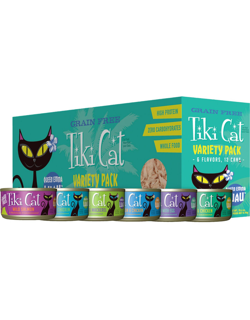 Tiki Cat Tiki Cat Canned Cat Food | Queen Emma Luau Variety Pack 2.8 oz CASE