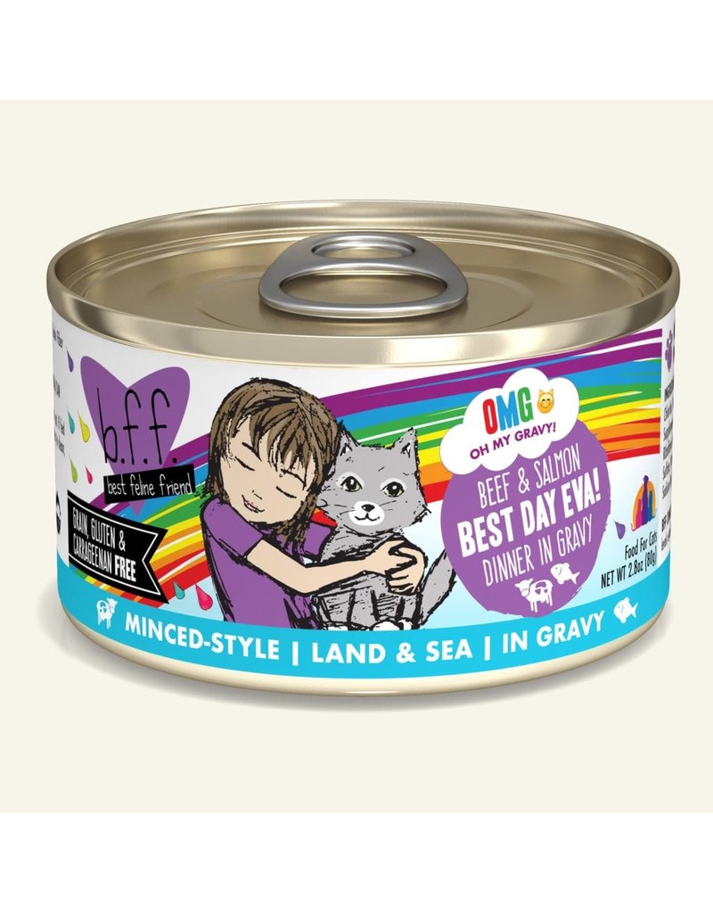 Weruva Weruva BFF OMG! Canned Cat Food | Best Day Eva! Beef & Salmon 2.8 oz