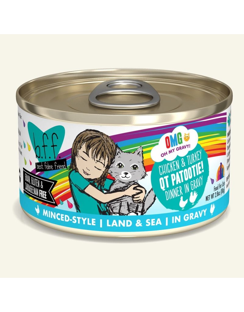 Weruva Weruva BFF OMG! Canned Cat Food | QT Patootie Chicken & Turkey 2.8 oz