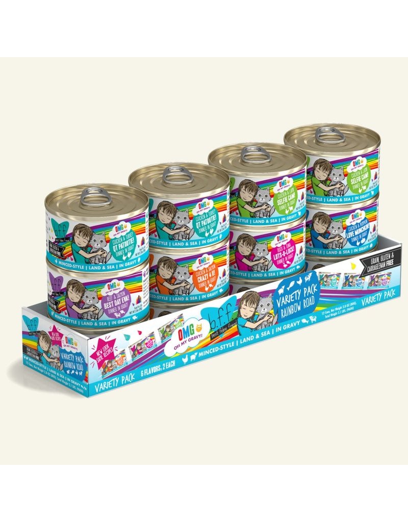 Weruva Weruva BFF OMG! Canned Cat Food | Rainbow Road Variety Pack 2.8 oz