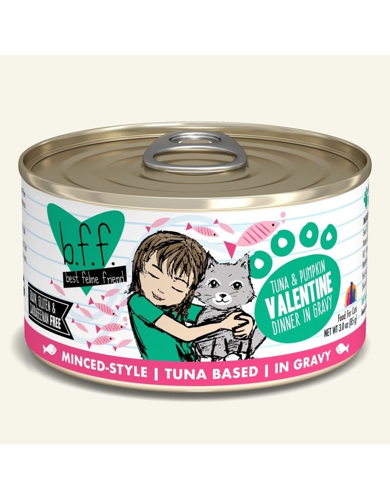 Weruva Best Feline Friend Canned Cat Food Tuna & Pumpkin Valentine 3 oz single