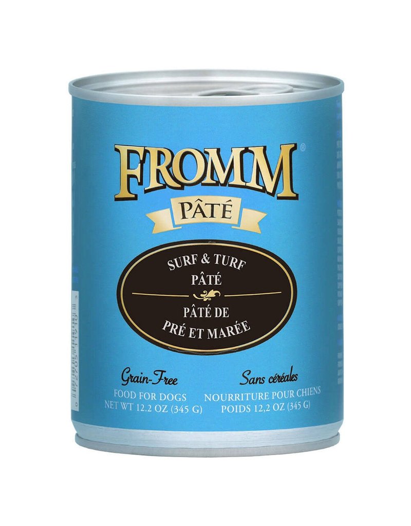 Fromm Gold Canned Dog Food Surf Turf Pate Single The Pet Beastro The Pet Beastro fromm gold canned dog food surf turf pate 12 2 oz single