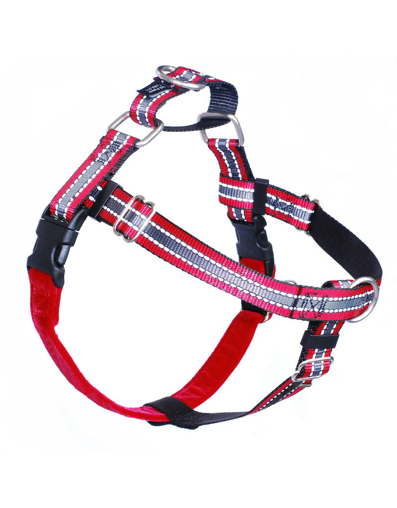 2 Hounds Design 2 Hounds Design Freedom No-Pull 5/8" Harness Reflective Red Small