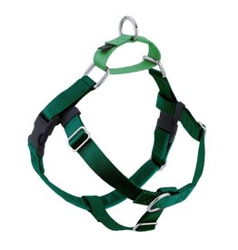 2 Hounds Design 2 Hounds Design Classic | Medium 1" Freedom Harness & Leash - Kelly Green