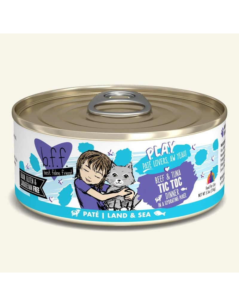 Weruva Weruva BFF PLAY Land & Sea Pate | Tic Toc Beef & Tuna 5.5 oz CASE