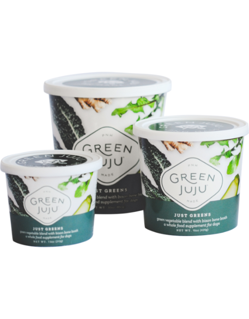 Green Juju Green Juju Frozen Wholefood Supplement Just Greens Bison 30 oz CASE (*Frozen Products for Local Delivery or In-Store Pickup Only. *)