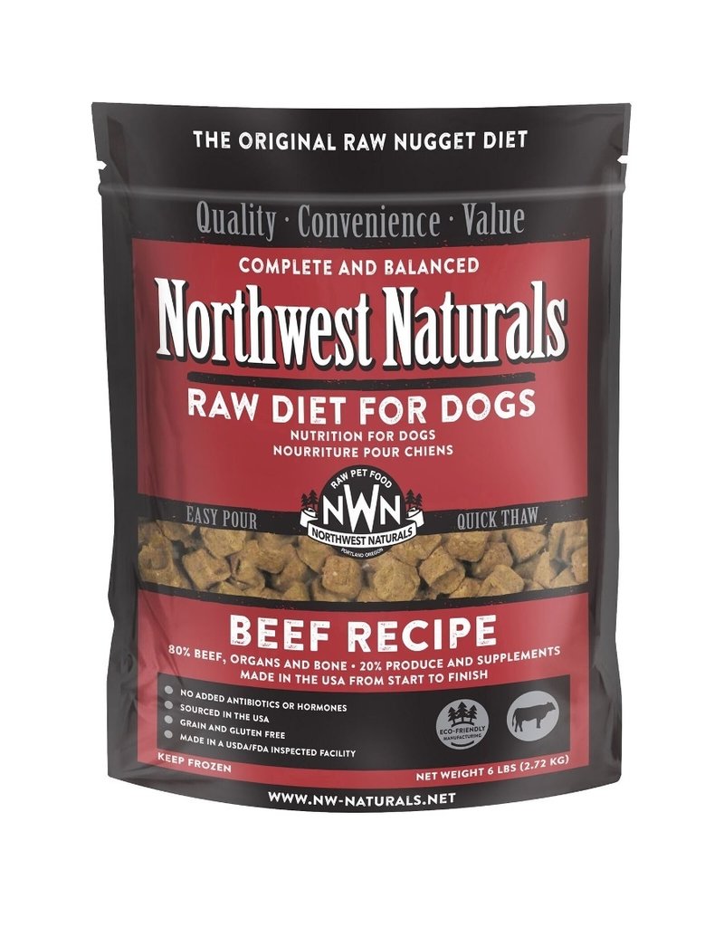 Northwest Naturals Northwest Naturals Frozen Dog Food Beef 6 lb  (*Frozen Products for Local Delivery or In-Store Pickup Only. *)