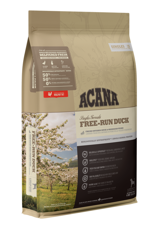 acana duck and pear dry dog food 25 lb