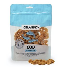 IcelandicPLUS DISC Icelandic+ Dog Treats Cod Mini Fish Chips 3 oz