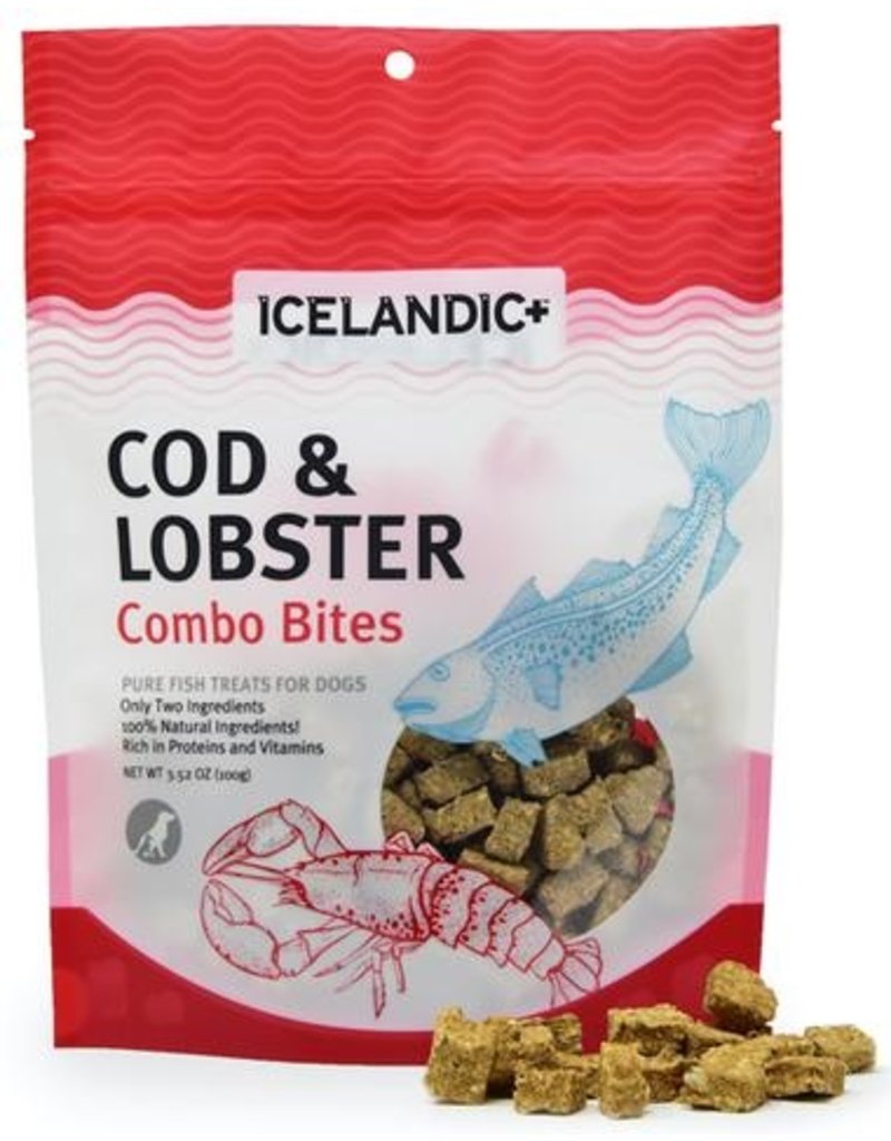 IcelandicPLUS Icelandic+ Dog Treats Cod & Lobster Combo Bites 3.52 oz