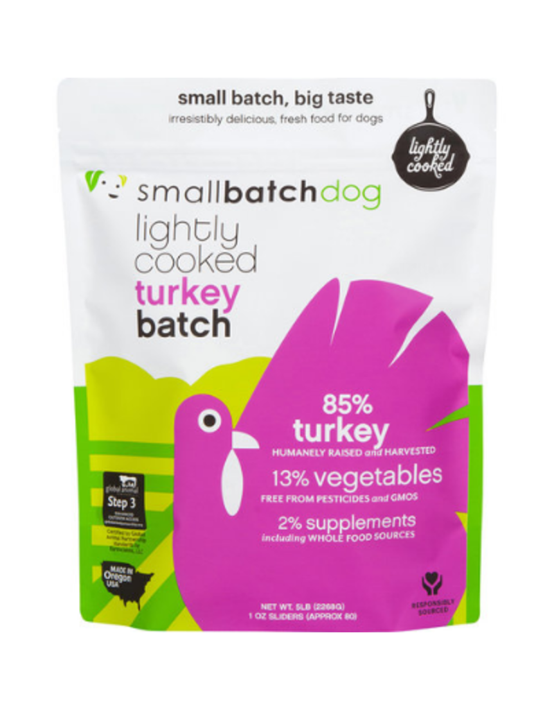 Smallbatch Pets Smallbatch Frozen Dog Food Lightly Cooked | Turkey 2 lbs (*Frozen Products for Local Delivery or In-Store Pickup Only. *)