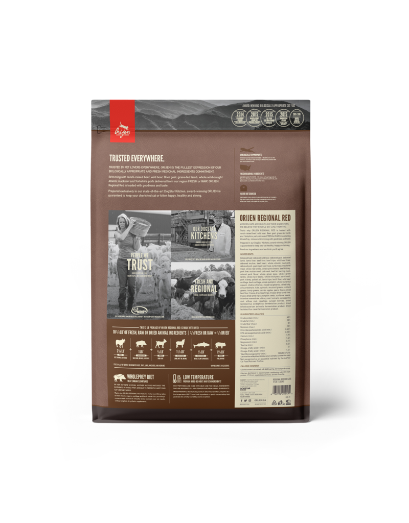 Orijen Orijen Cat Kibble Regional Red 12 lb