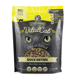 Vital Essentials Vital Essentials Freeze Dried Cat Food Mini Nibs Duck Entree 12 oz