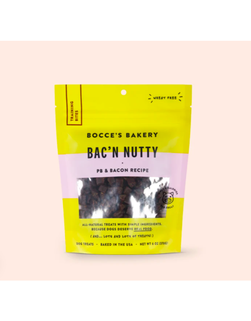 Bocce's Bakery Bocce's Bakery Dog Training Bites Bac'N Nutty 6 oz