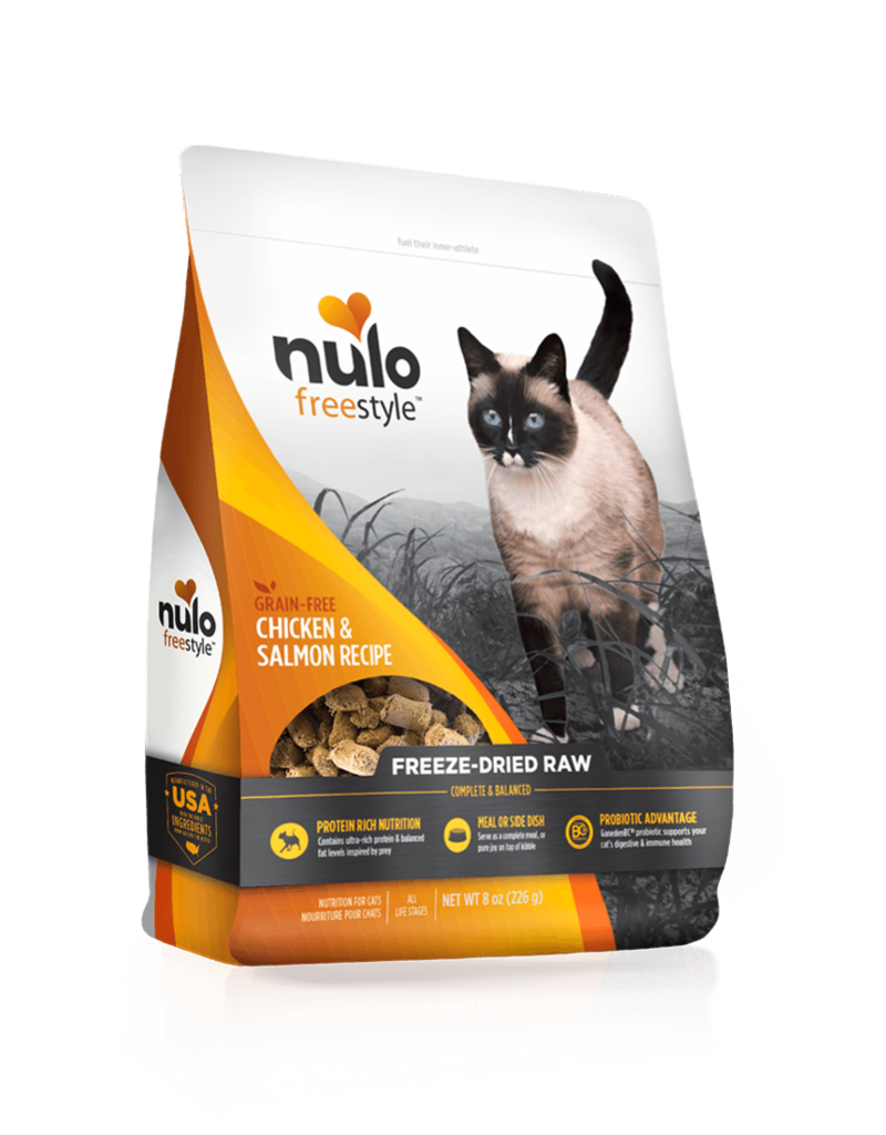 Nulo Nulo Grain-Free Cat Freeze-Dried Raw Chicken & Salmon 8 oz