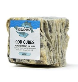 IcelandicPLUS Z Icelandic+ Dog Treats Large Cod Skin Cube single