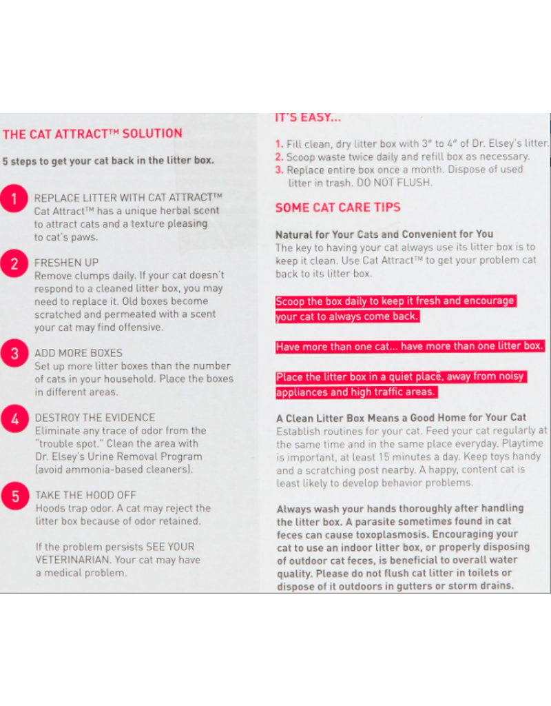 Dr. Elsey's Dr. Elsey's Precious Cat Litter w/Cat Attract 20 lb (* Litter 12 lbs or More for Local Delivery or In-Store Pickup Only. *)