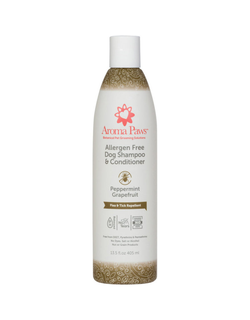 Aroma Paws Aroma Paws Dog Shampoo & Conditioner | Peppermint Grapefruit Bug Repellent 13.5 oz