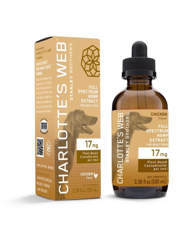 Charlotte's Web Charlotte's Web Hemp Oil | 17 mg Active CBD 30 mL Chicken Flavor for Dogs