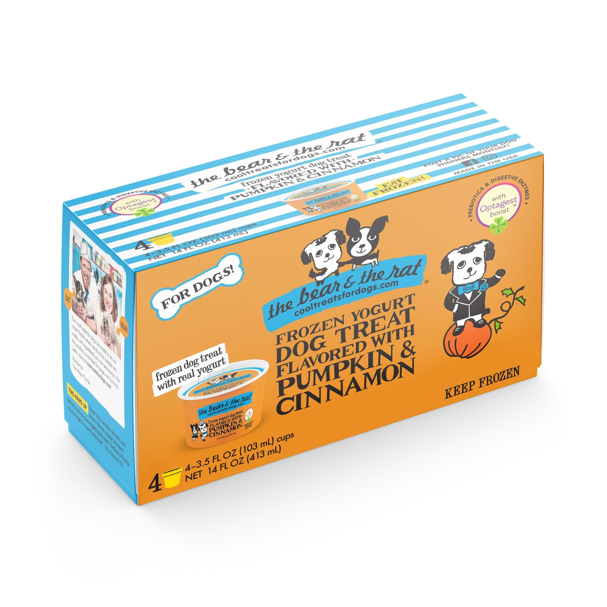 The Bear & The Rat Cool Treats For Dogs Pumpkin & Cinnamon Frozen Yogurt The Bear & The Rat Cool Treats For Dogs Pumpkin & Cinnamon Frozen Yogurt