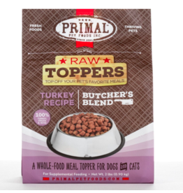 Primal Pet Foods Primal Raw Toppers | Butcher's Blend Turkey Grind - Meat, Bone & Organ 2 lb (*Frozen Products for Local Delivery or In-Store Pickup Only. *)